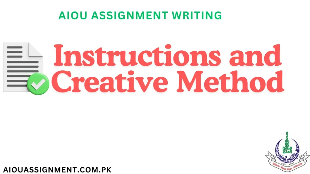 How To Write AIOU Assignments 2024 | Instructions and Creative Methods 1 how to write aiou assignment