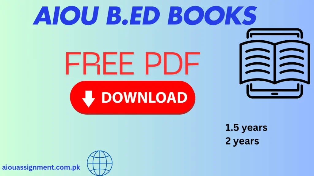 AIOU B.Ed Books | PDF for Spring 2025 2 aiou b.ed books